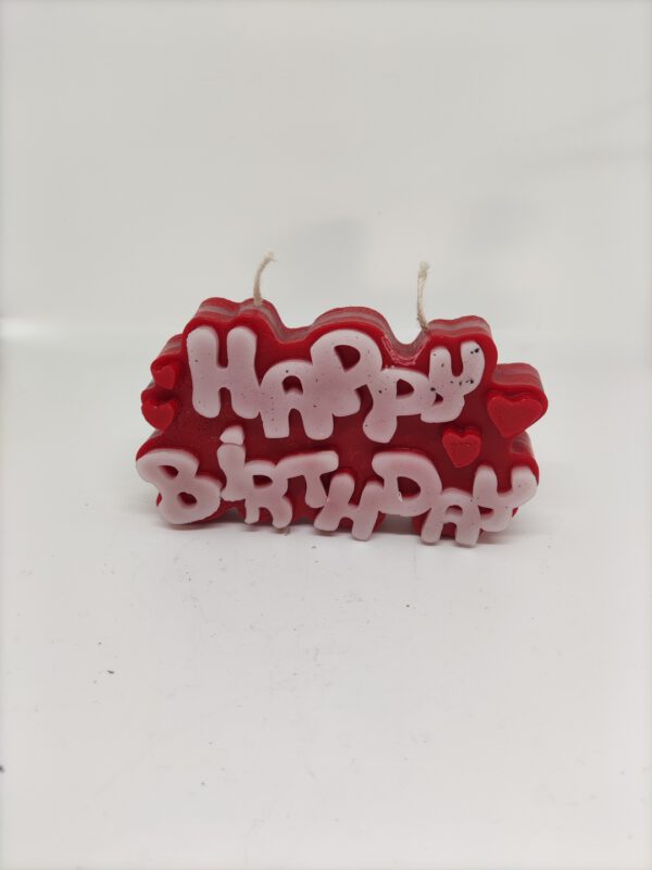 Kaars - Happy birthday