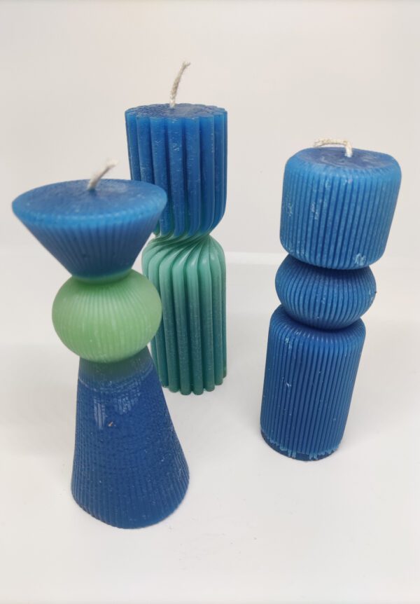 Kaarsenset - Blauw-Groen