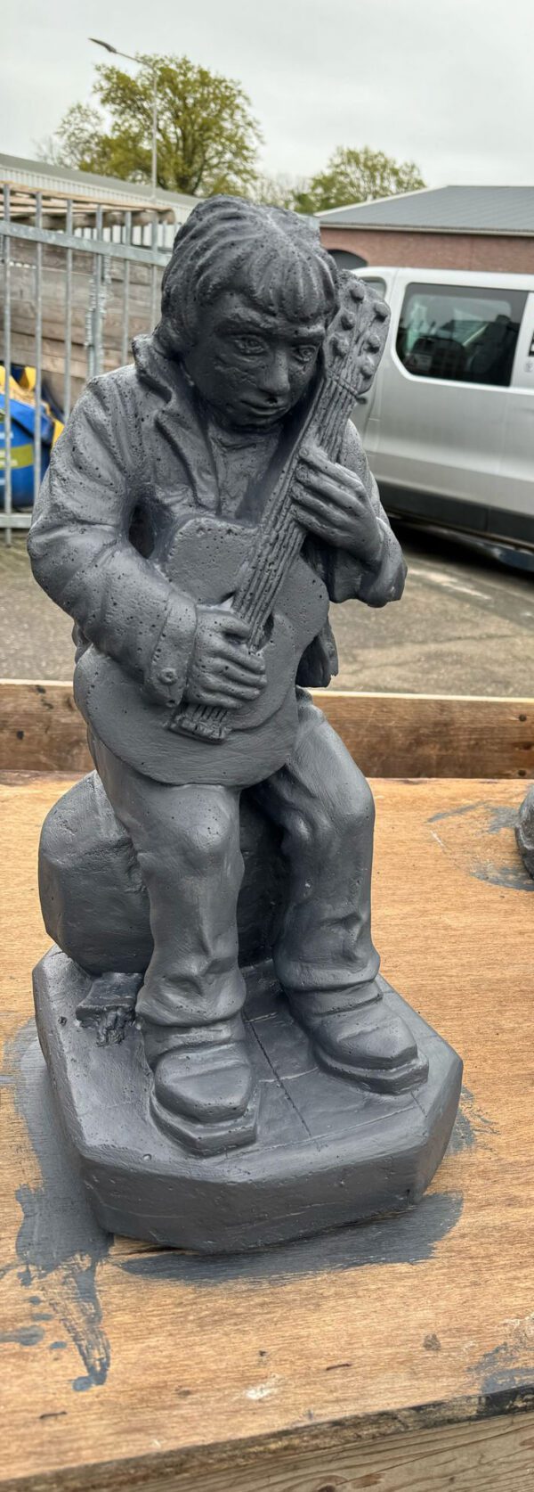 Muzikant met gitaar